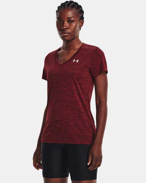 Under Armour Womens Tech Ssv Gym T-Shirt Short Sleeve Light and Breathable Running Apparel for Women 